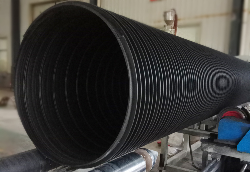 大口径：HDPE塑钢缠绕排水管